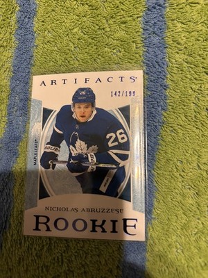  2022-23 Artifacts Plexi #173 /199 Nicholas Abruzzese ROOKIE Toronto Maple Leafs