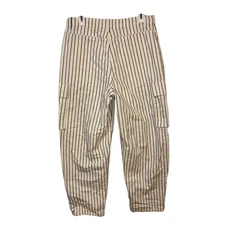 Future Collective Women’s Striped White Pants Size 8