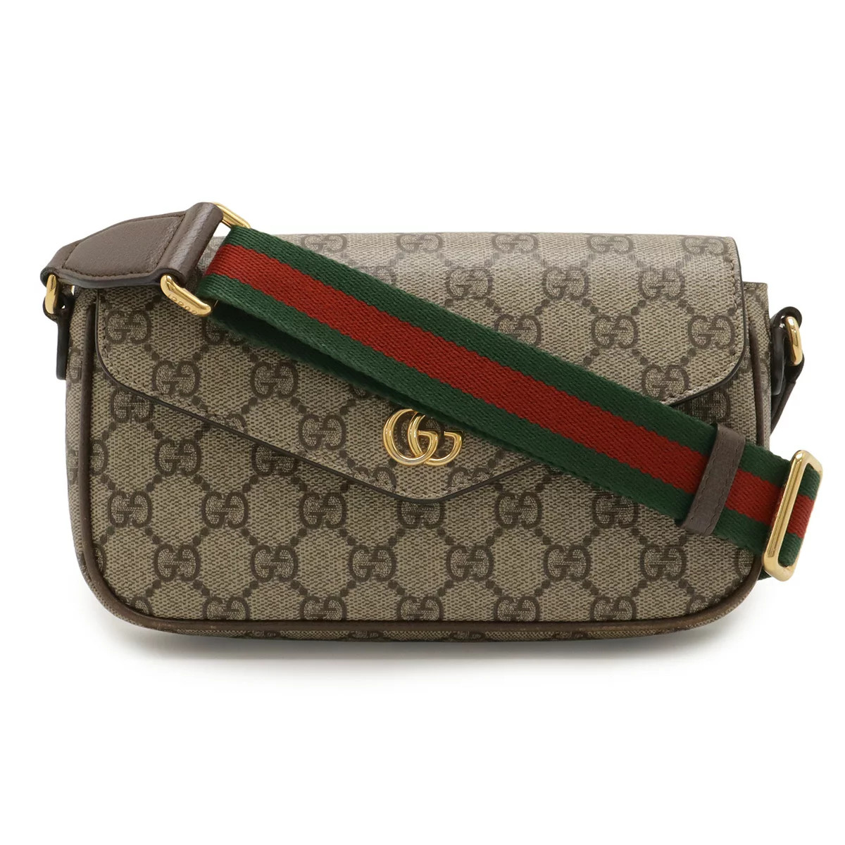GUCCI Ophidia Mini Bag GG Supreme Sherry Line Shoulder Bag