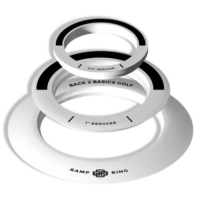 BACK 2 BASICS Golf Putting Rings 3-Piece Set, At least 4.25'' x 4.25'', White