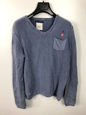 KHUJO Damen Strickjacke Pullover Modell: Pace Blau L