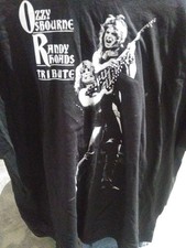 Camiseta OZZY OSBOURNE Camiseta Homenaje Randy Rhoads 100% Algodón Para Hombre Negra Nueva XXL