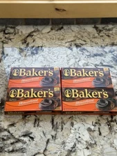 Vintage Baker's Chocolate Squares Unsweetened 4 Boxes Baking Squares