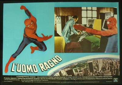 SPIDERMAN orignal movie poster PATAKI, HAMMOND, swackhamer ITALIAN RELEASE