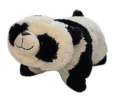 Pillow Pets Panda Plush 18  Folding Stuffed Animal Pillow Black White Panda Bear