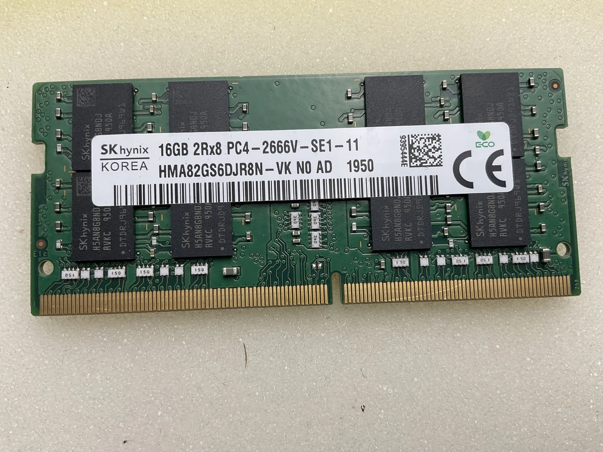 SKhynix 2R×8 DDR4 2666V 16GB×2 32GB SK HYNIX 16GB 2RX8 DDR4 SO-DIMM PC4-21300 2666MHZ Memory Module