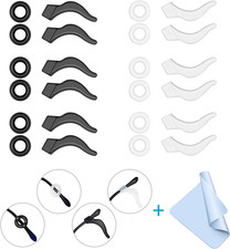 12 Pairs Eyeglasses Ear Grips, anti Slip Eyeglass Retainer, Premium Silicone Ea
