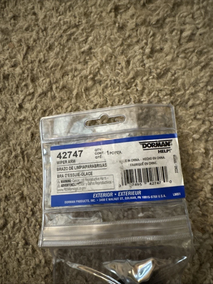 42747 Dorman Brazo limpiaparabrisas delantero conductor lado izquierdo para Chevy Camaro Foto 2 de 2