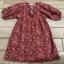 Universal Thread Puff Sleeve Floral Maxi Dress Oversized Fit Size XS