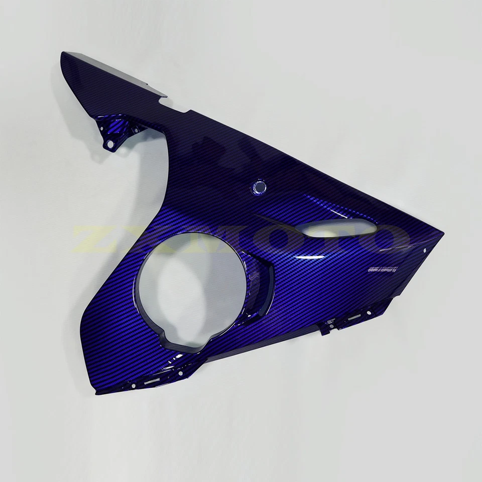 Kit de carenados de fibra de carbono azul negro para Yamaha YZF R6 2003-2004 / R6S 2006-2009 Foto 4 de 4