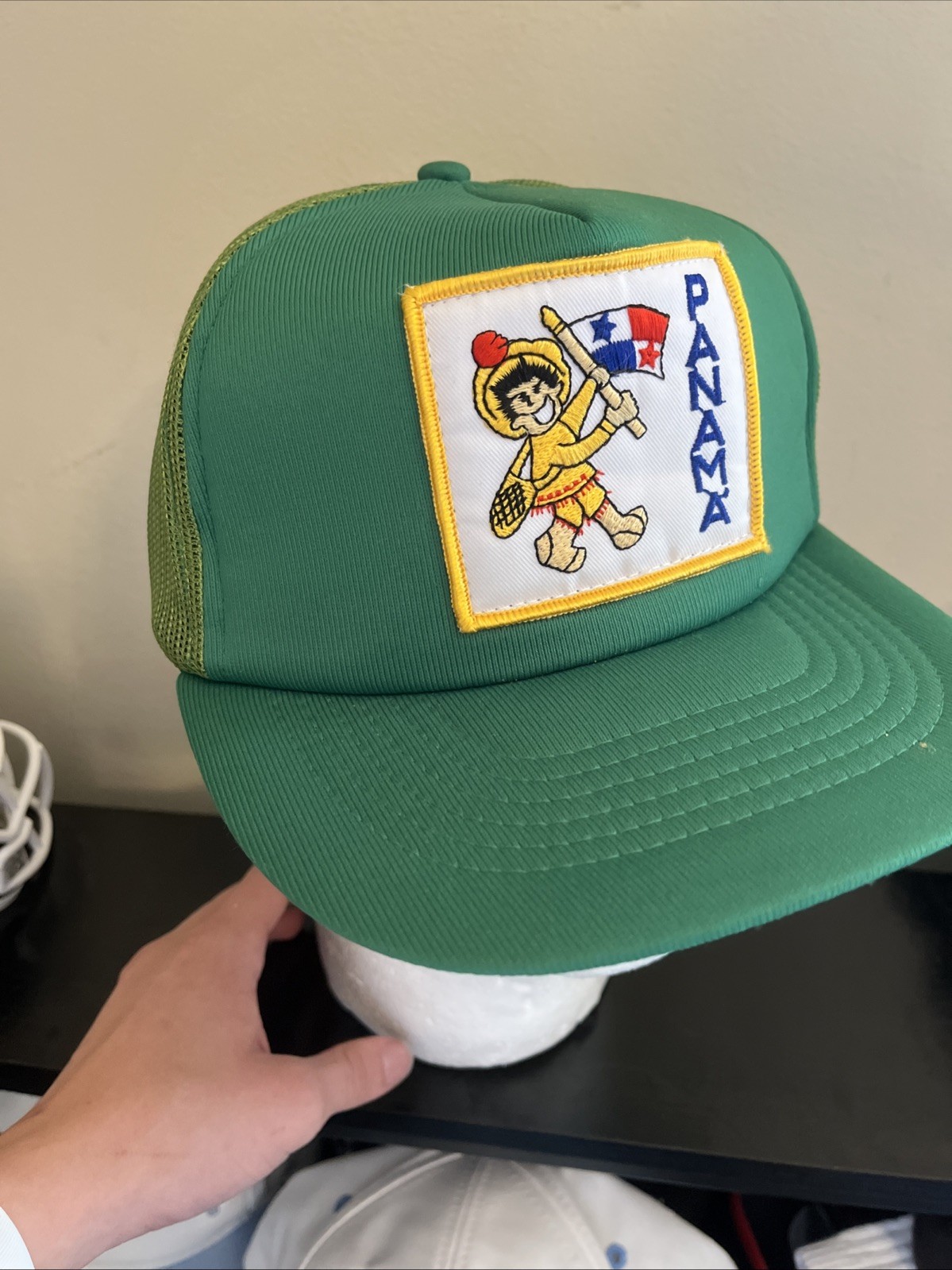 Panama Hat Adjustable Snapback Green - image 9