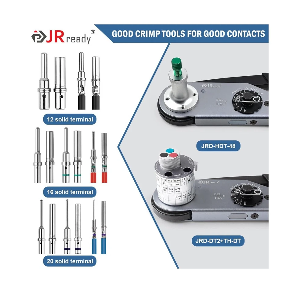 JRready ST6451 Deutsch Pin Kit, Deutsch Solid Pin, DT Contact Kit Size 8 12 1... - Image 4 of 4
