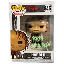 Mark Steger Signed Funko POP Scary Stories Harold #846 Autographed JSA COA