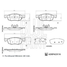 Satz Bremsbeläge Bremsklötze vorne für Toyota Aygo X B7 Yaris P21 24517306