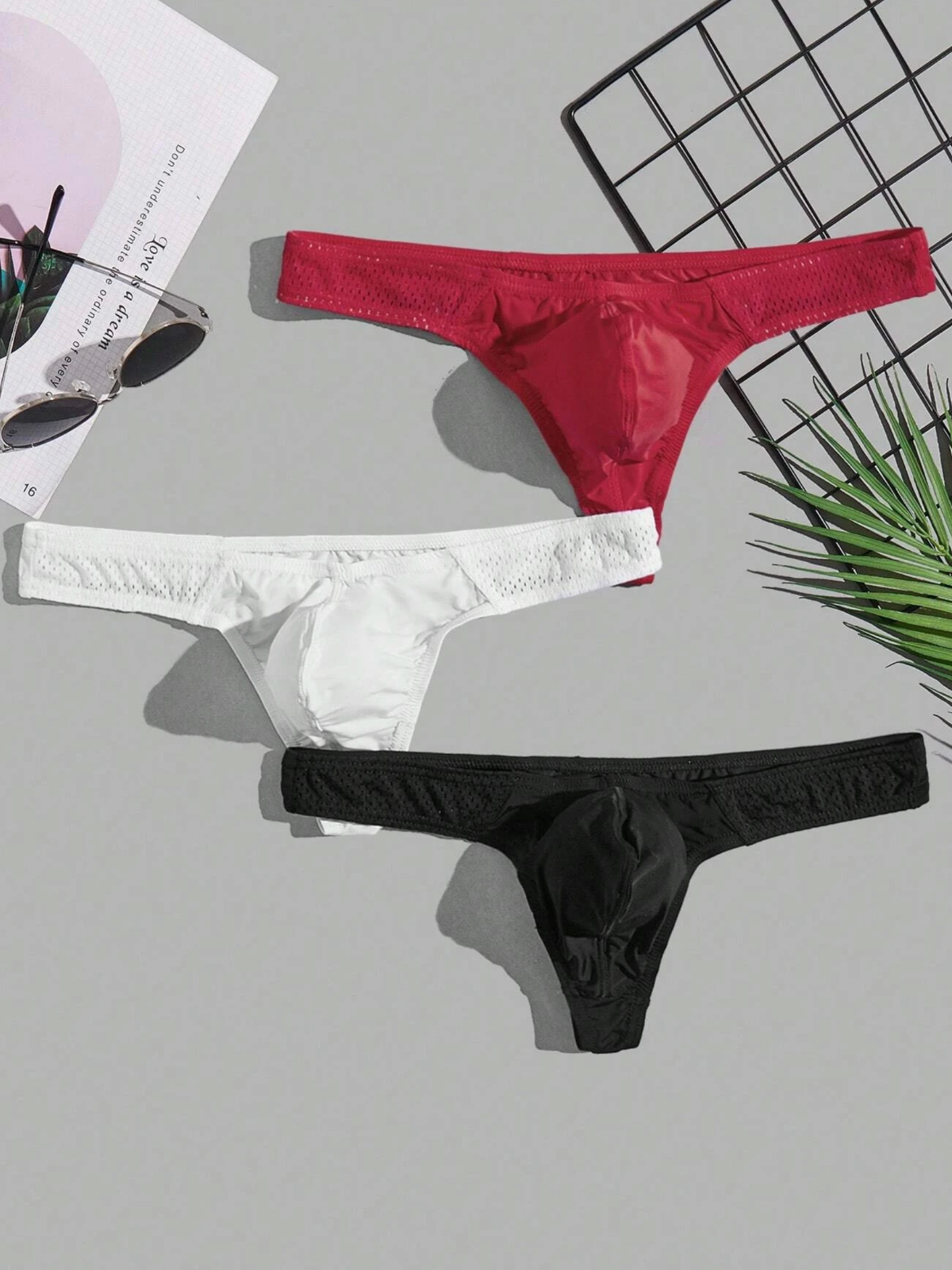 NEW lot 22 pairs men's SHEIN microfiber thongs small and medium all colors eBay