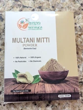 Herbs Botanica Multani Mitti Powder Bentonite Clay 5.3 oz exp: 07/2027