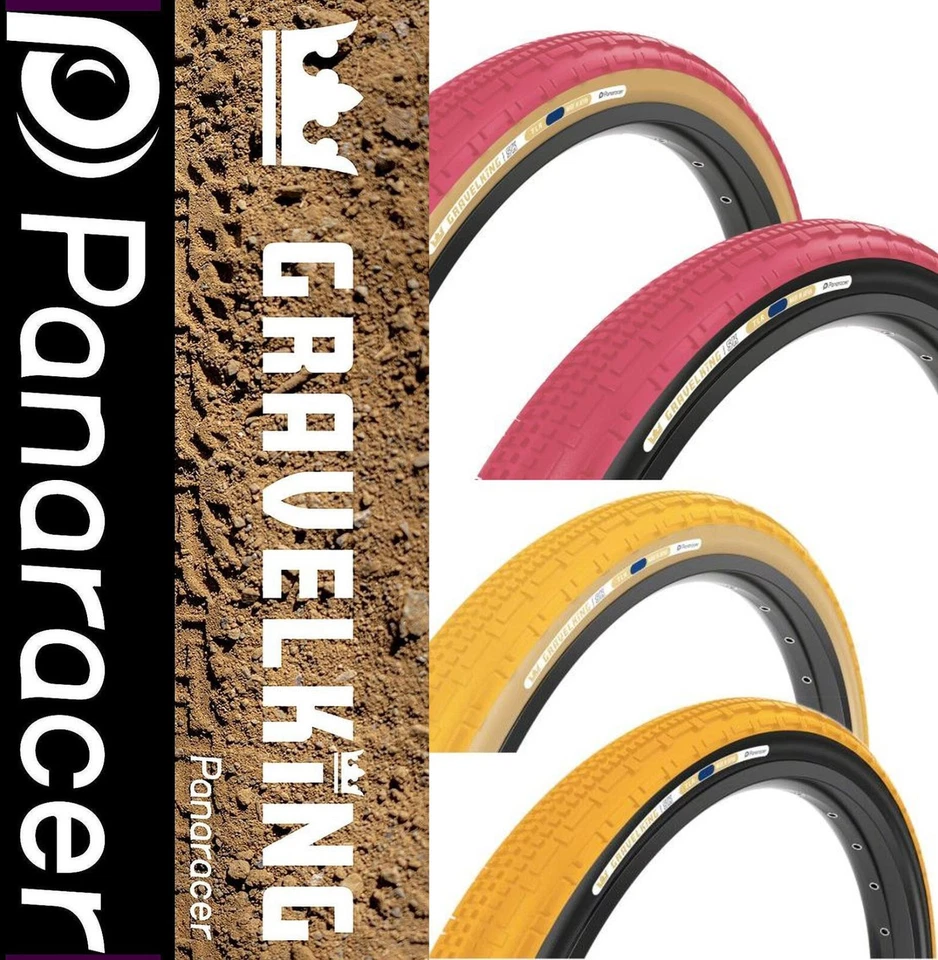 Ltd Panaracer GravelKing SK 27.5 x1.9 TLR Tire Cranberry OR Honey/Black or Brown