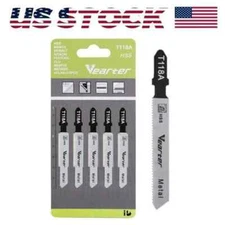 5PCS T-shank Assorted HSS Jig Saw Blade Set for Metal Cutting Jigsaw Blade