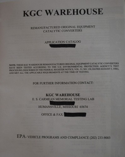 3568AB 3516B Recertified 2007-2012 Dodge 6.7L Cummins Catalytic Converter Set - Picture 4 of 5