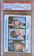 👍HOF Mike Schmidt 1973 Topps PSA 8OC NT-MT Rookie Baseball Card👍