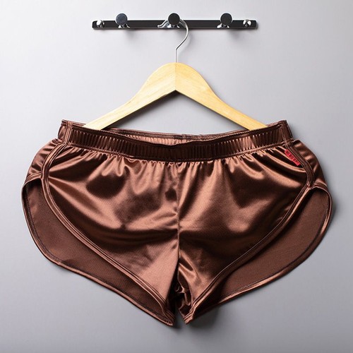 Mens Silk Satin Boxer Briefs Panties Comfy Underwear Underpants Trunks Shorts AU - Picture 17 of 18