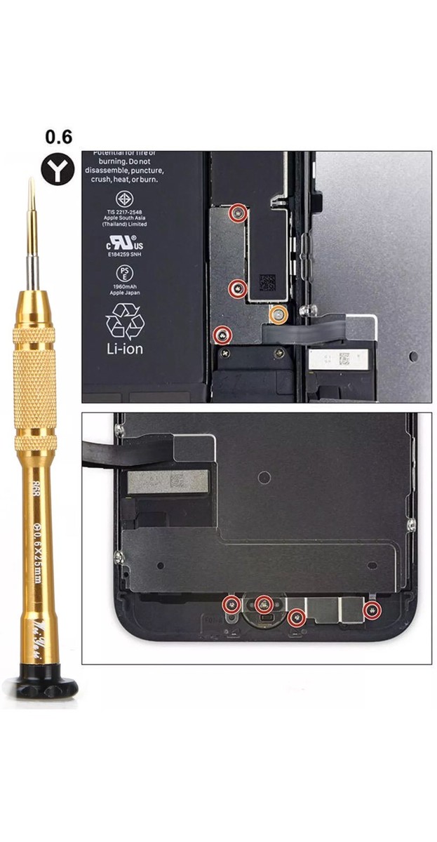 1X IPhone 7 8 XS 11 12 13 Tri Wing Y000 Screwdriver Y0.6 Tip Tool 14 15 SE XR - Foto 3
