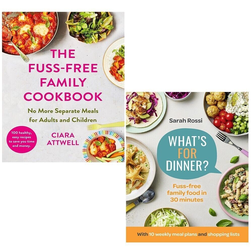 Sarah Rossi Unisex What’s For Dinner Fuss-Free Family Cookbook 2 Books Set - Image 3
