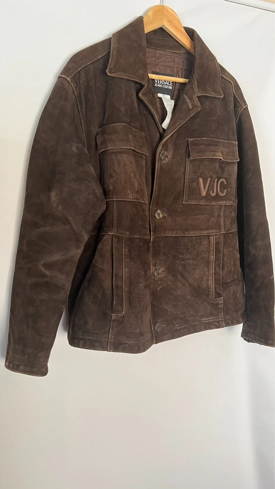 vintage versace leather jacket  L - Image 3 of 4