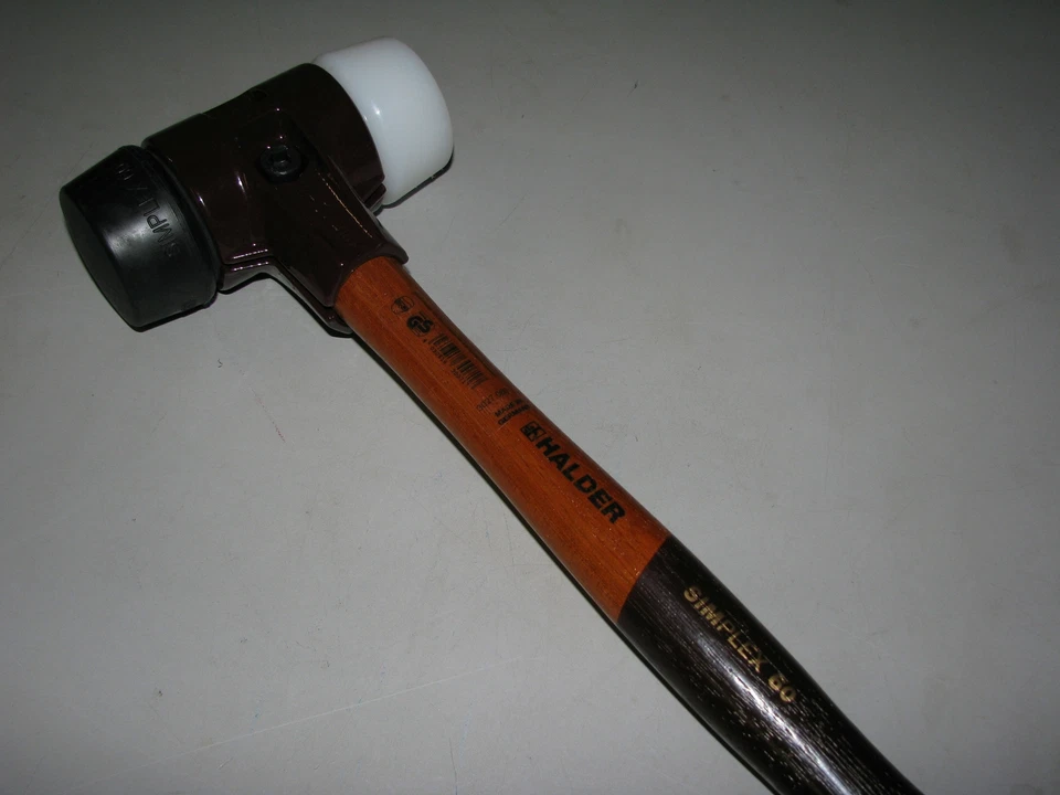 Simplex Schonhammer ø 60 mm schwarz / weiß Gummikomposition Superplastik Gummi - Bild 3 von 4