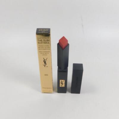 YSL Rouge Pur Couture The Slim VELVET RADICAL #305 ORANGE SURGE *NEW*