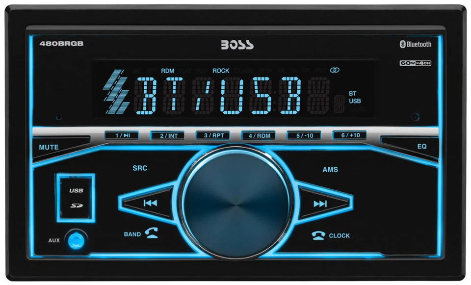 Boss Elite 480BRGB Double DIN Bluetooth Digital Media Car Stereo Receiver - Image 2 of 4