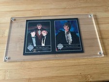 DOCTOR WHO E1/E2 TRIBUTE PROMO CARD -1996 CORNERSTONE PERTWEE/TROUGHTON/HARTNELL