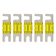 High Quality Nickel Plated Inline 100 Amp Mini ANL Power Wire Fuse (5/pack) 100A
