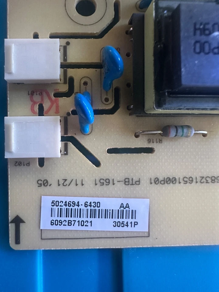 Dell 1707FPt Monitor Power Supply Board 6832165100P01 PTB-1651 - Image 2 of 4