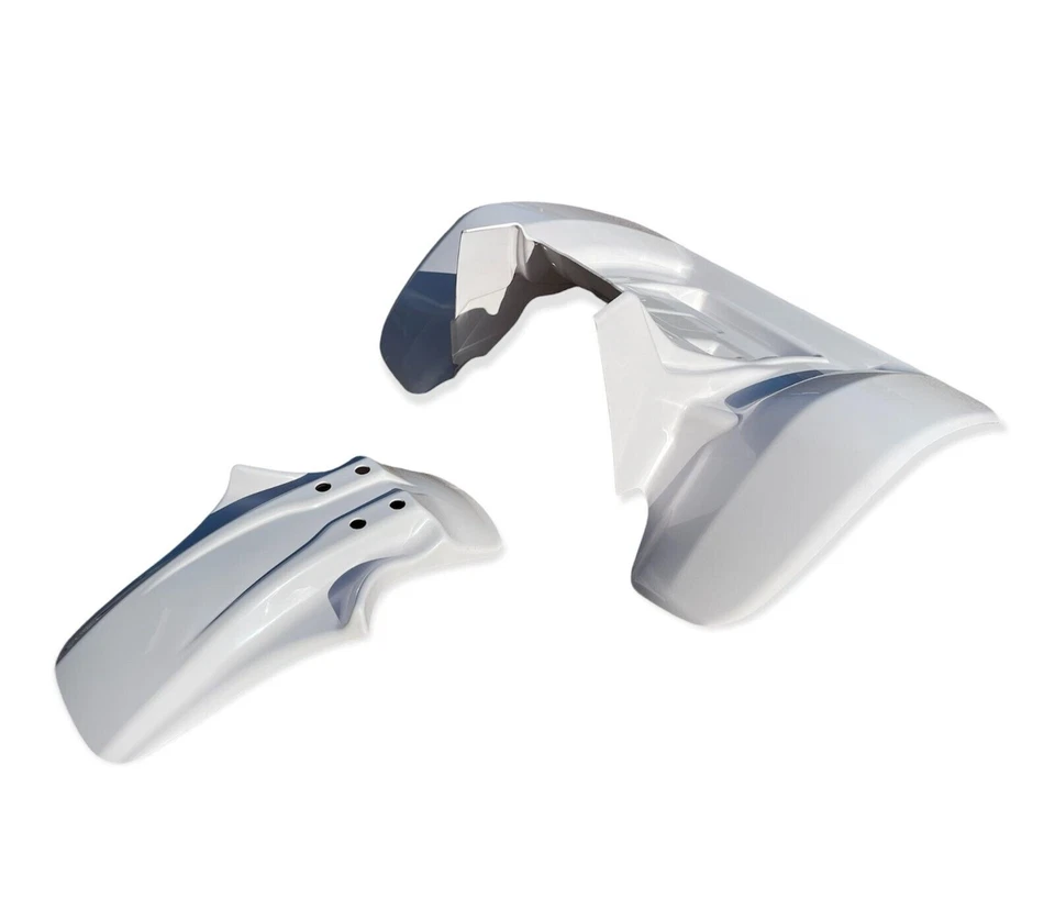 KTX Pro para Honda ATC 350X 85 - 86 JUEGO GUARDABARROS DELANTERO Y TRASERO PLÁSTICO BLANCO Foto 2 de 3