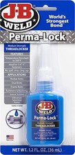 JB Weld Perma-Lock Medium Strength Thread Locker No Spill Tube Easy Disassembly