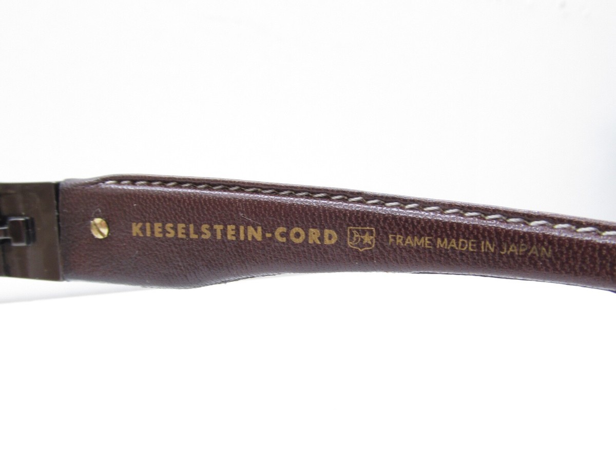 KIESELSTEIN-CORD HARLOT A RIMLESS EYEGLASSES FRAMES leather  display picture 2