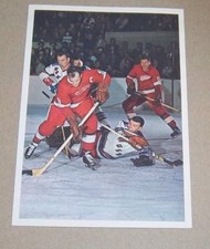 Hockey Stars in Action Toronto Sun 1963-64 Gordie Howe Detroit Red Wings lot # 6
