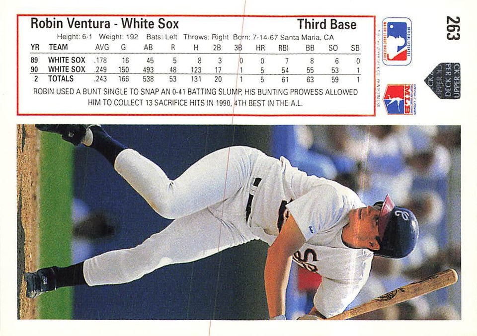 1991 Upper Deck #263c Robin Ventura | eBay