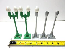 MTH STREET LIGHT 5 PC LOT - O OR S GAUGE - AMERICAN FLYER K-LINE LIONEL MARX