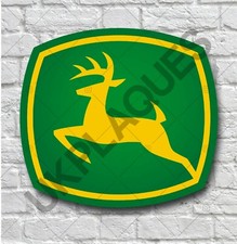 JOHN DEERE LOGO 2FT GARAGE SCHILD WANDSCHILD WERKSTATT TRAKTOR RASENM&Auml;HER BAUERNHOF