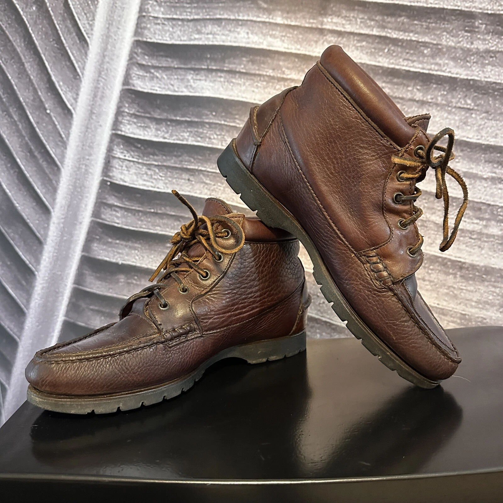 Stivali Timberland vintage 8 M pelle escursionismo chukka stringati donna