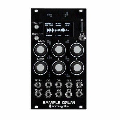 Erica Synths Sample Drum Dual-Channel Drum Sample Modul