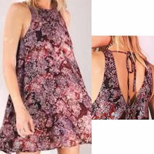 Urban Outfitters Silence + Noise Snakeskin Print Swing Dress Sz S sleeveless