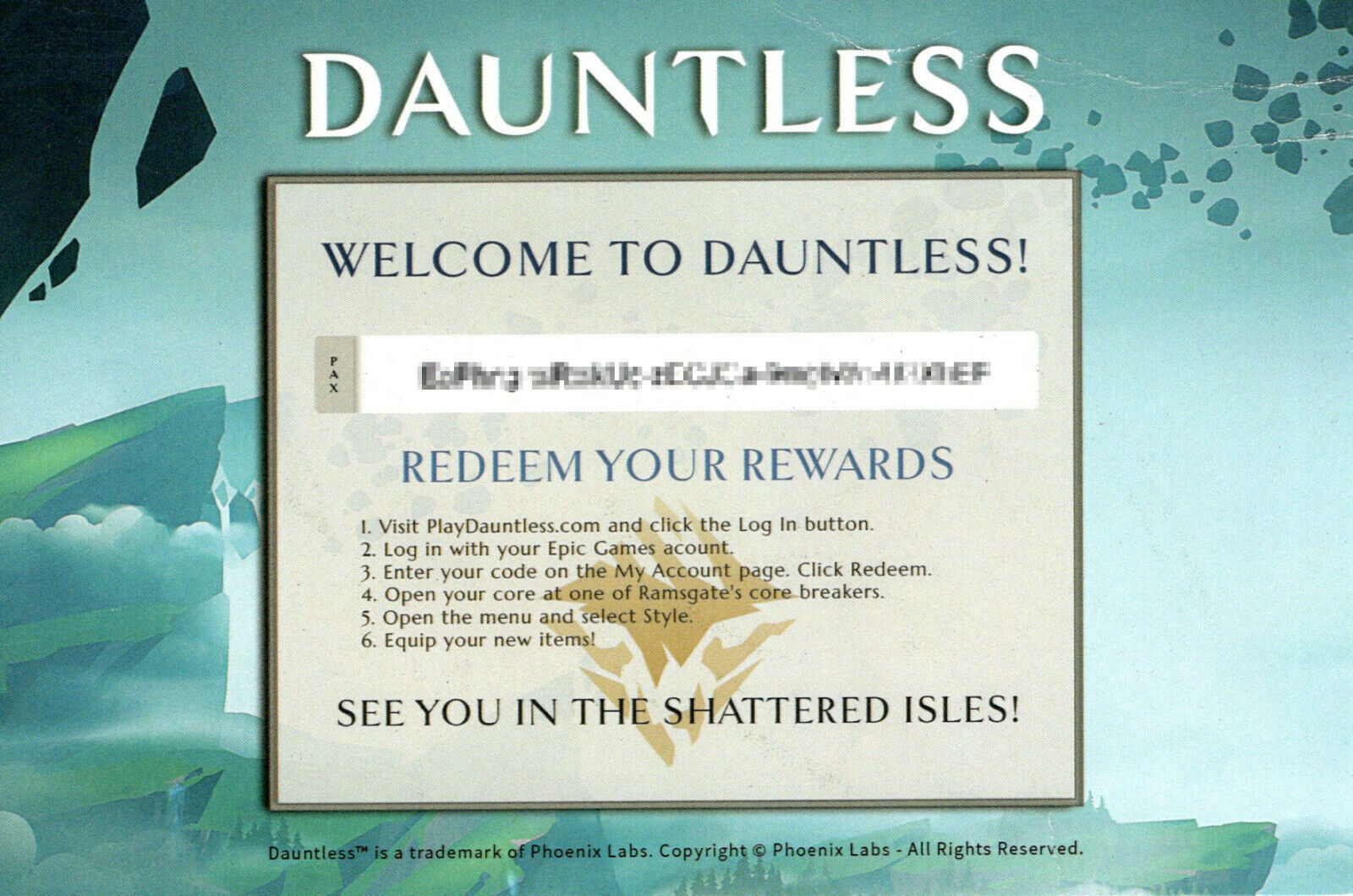 Dauntless Flare + Sigil Set PAX West 2019 Console + PC Versions