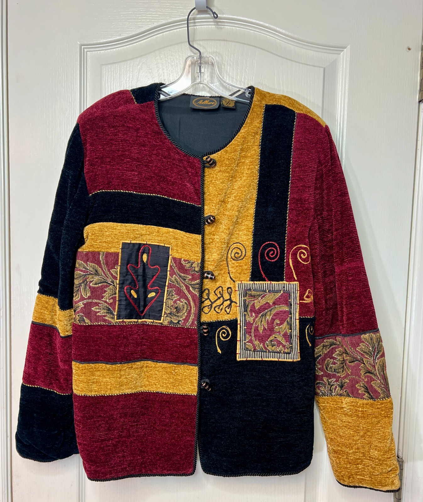 Allure Women's Jacket Patchwork Brocade Blazer Ba… - image 1