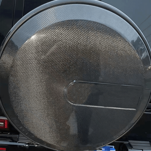 Carbon Reserveradabdeckung Autoreifen Startseite für Mercedes W463 G500 G65 - Picture 5 of 11