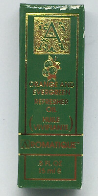Aromatique's Orange And Evergreen  Refresher Oil 0.5 Ounce Oil