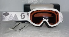 KIDS SCOTT “JR TRACER” SKI SNOWBOARD GOGGLES (WHITE) W/ AMPLIFIER LENS