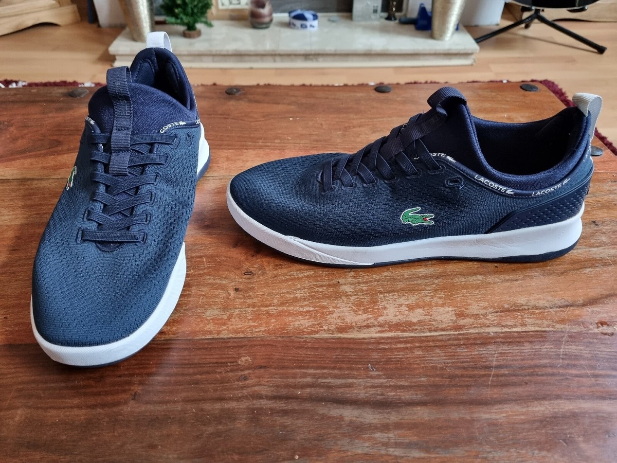 NWT Lacoste Men\'s LT Spirit 2.0 Performance Sneakers Navy Blue Size 12 Men main image 2